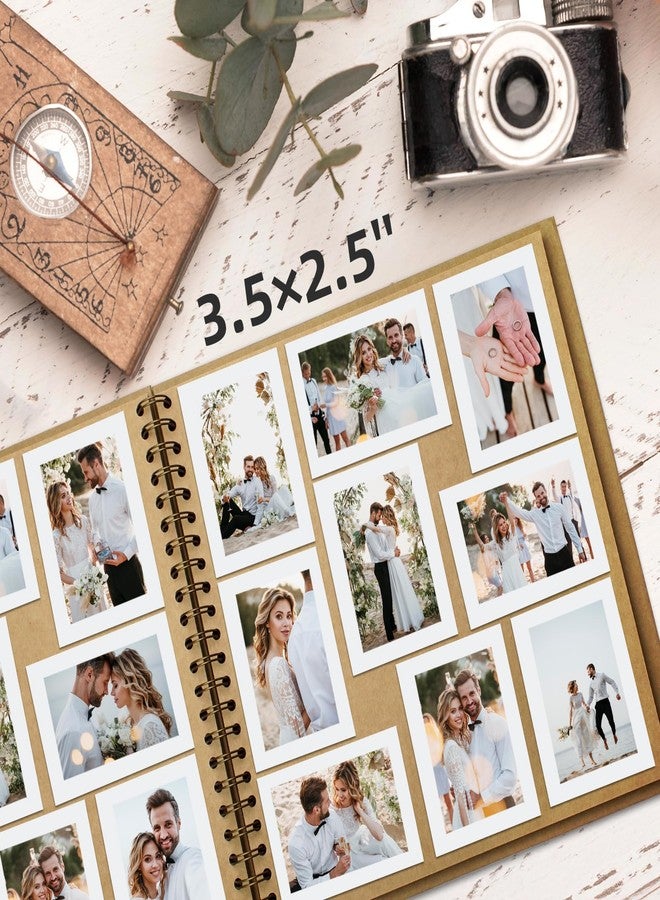 Yopih 10 x 10 Inch Hardcover Kraft Blank Page DIY Scrapbook Photo Album, 40 Pages (20 Sheets) - for Wedding Anniversaries, Family Memories, and Small Scrapbooking Projects - Image 3