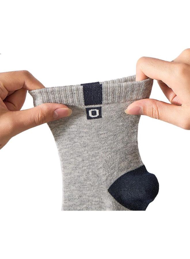 Threegun Men'S Socks 100% Cotton Antibacterial Mid-Calf Breathable Sports Socks - Image 3