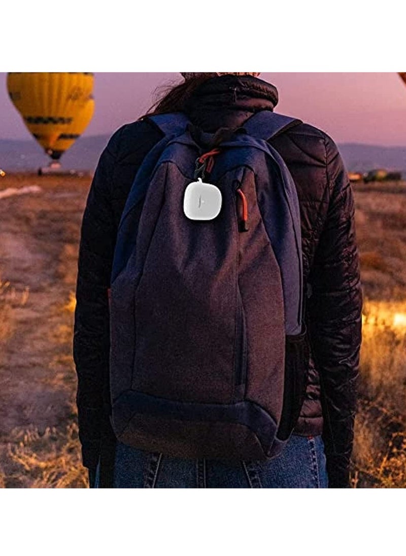 OIMG Silicone Protective Cover With Carabiner For Bose Quietcomfort Earbuds Ii (White)  - Image 4
