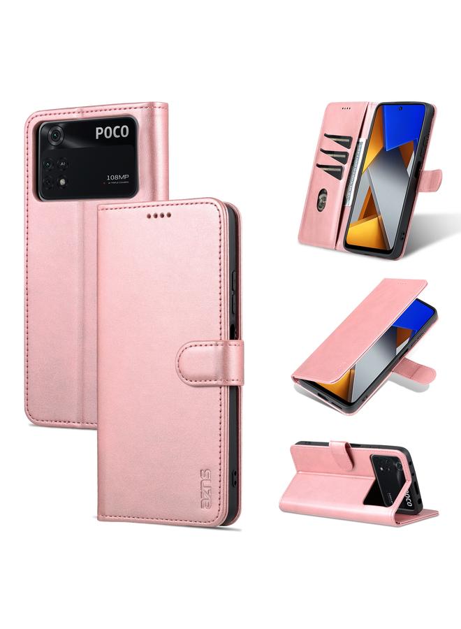 The Bros Case For Xiaomi Poco X4 Pro 5G Skin Feel Calf Texture Flip Leather Phone Case