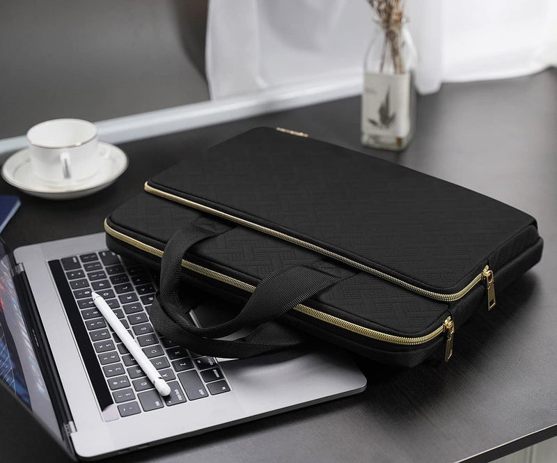 KIZUNA Laptop Sleeve Case 17 Inch Computer Carrying Handbag for LG gram 17/17.3" MSI 17/Dell G7/17 IdeaPad 3i Gen7/17.3" HP ProBook 470/17.3" Legion 5 / 5i,Black - Image 5