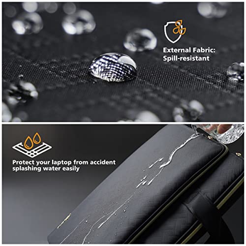 KIZUNA Laptop Sleeve Case 17 Inch Computer Carrying Handbag for LG gram 17/17.3" MSI 17/Dell G7/17 IdeaPad 3i Gen7/17.3" HP ProBook 470/17.3" Legion 5 / 5i,Black - Image 3