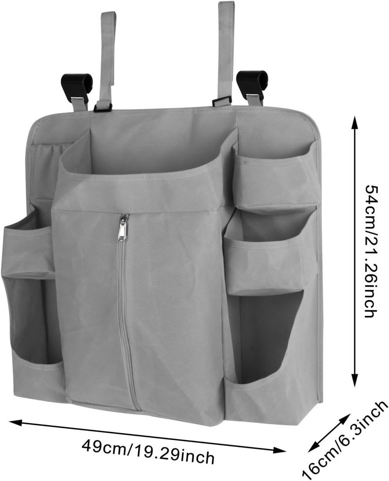 Hanging Diaper Organizer for Changing Table, Ample Storage, Nursery Diaper Stacker for Newborns, Girls and Boys, Dark Gray - Image 3