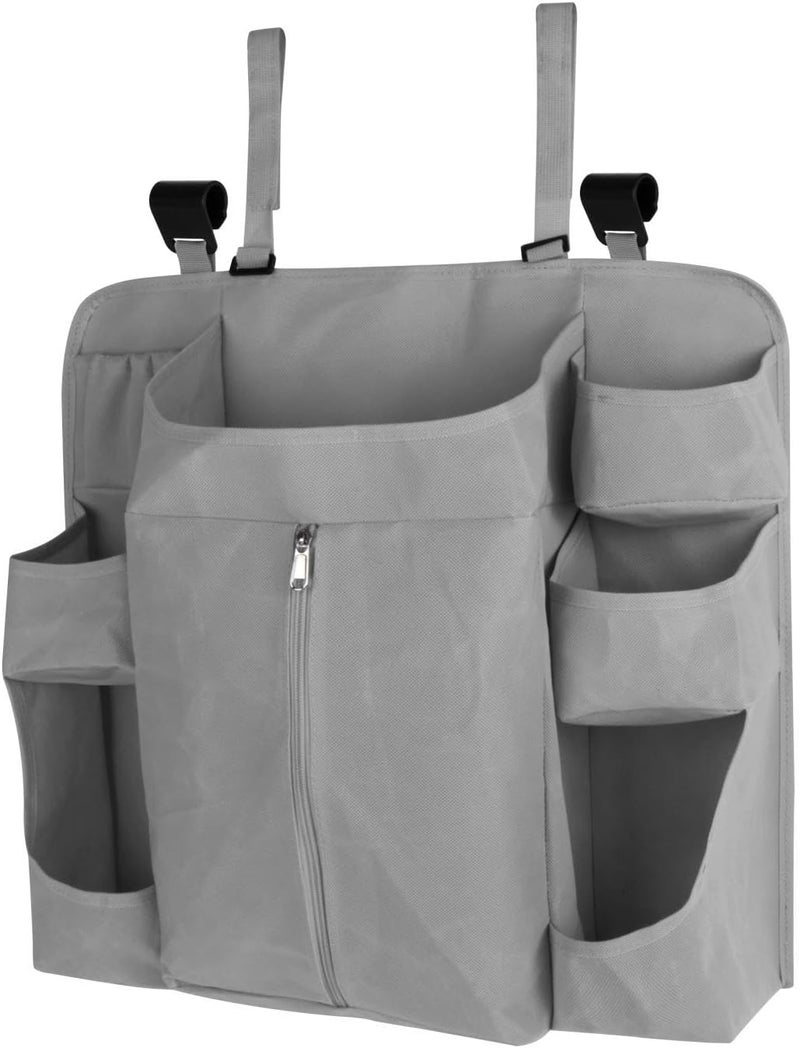 Hanging Diaper Organizer for Changing Table, Ample Storage, Nursery Diaper Stacker for Newborns, Girls and Boys, Dark Gray - Image 1
