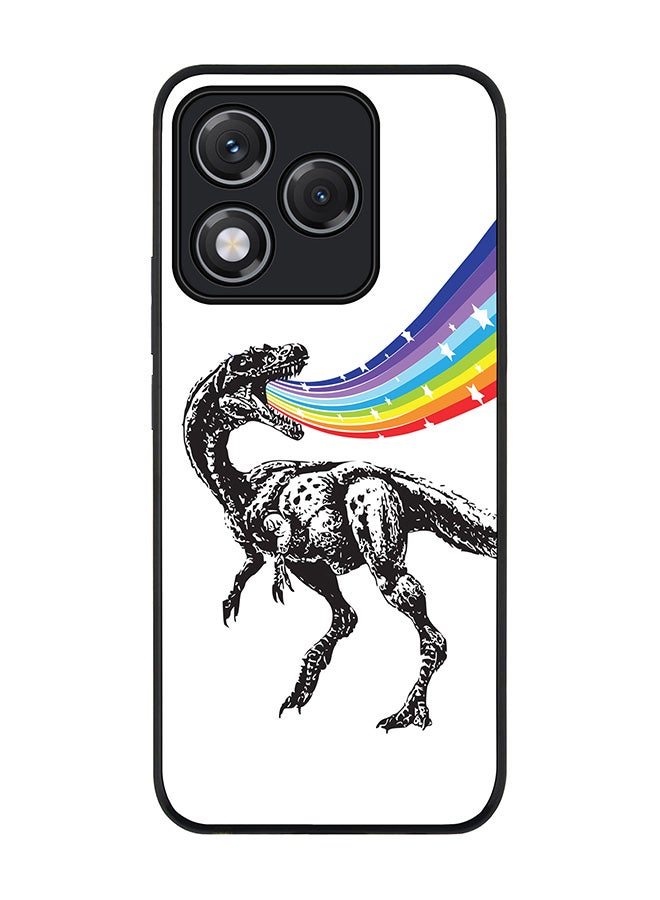 Stylizedd For Honor 400 Lite Case,Slim fit Camera Protection, Shockproof Thin Phone cover  - Rainbow Dino