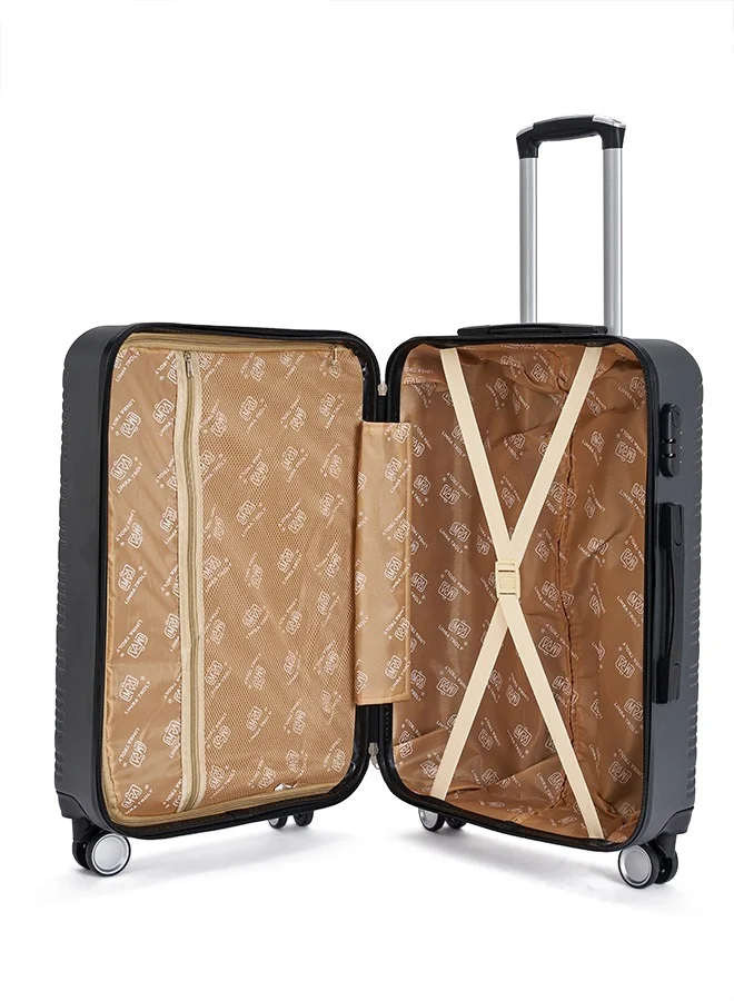 LIMRA Travel Bags From limra it consists of 3 luggage bags with a modern design and a solid grey color