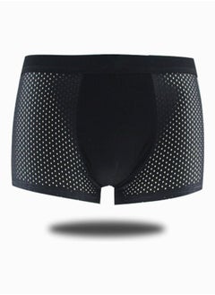 NIBEMINENT Comfortable Mid-Rise Boxers Black  - Image 3