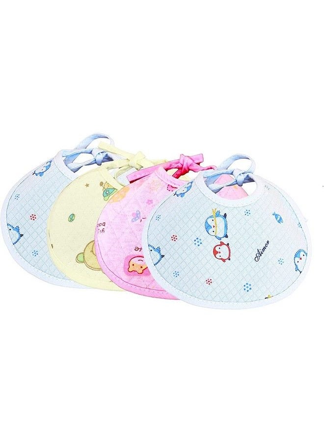 The Little Lookers Strawberry Shaped Baby Bibs With Handkerchief & Tying Robes ; Soft Cotton Fabric With Pvc On Back ; Double Layered For Quick Absorption & Fast Drying (Pack Of 6)  - Image 2