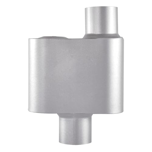Floshine Universal Mufflers,Performance Automotive Exhaust Muffler，Single Chamber 2.25 inch inlet (ID) 2.25 inch outlet (ID) FH72441 - Image 1