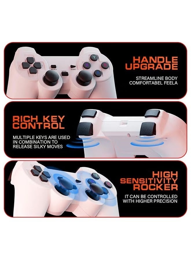 Smart Mini Projector With 2 Game Consoles, 4K 1080P Support Portable Projector 150 ANSI 2.4/5G WiFi, Android 12.0, Outdoor Home Video Projector HY300 White - Image 5