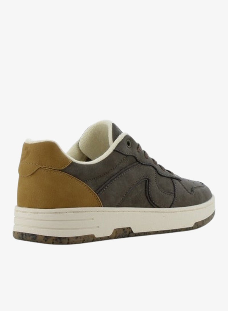 SJ Men's Panelled Sneakers with Lace-Up Closure - 637592-U54 - Image 3