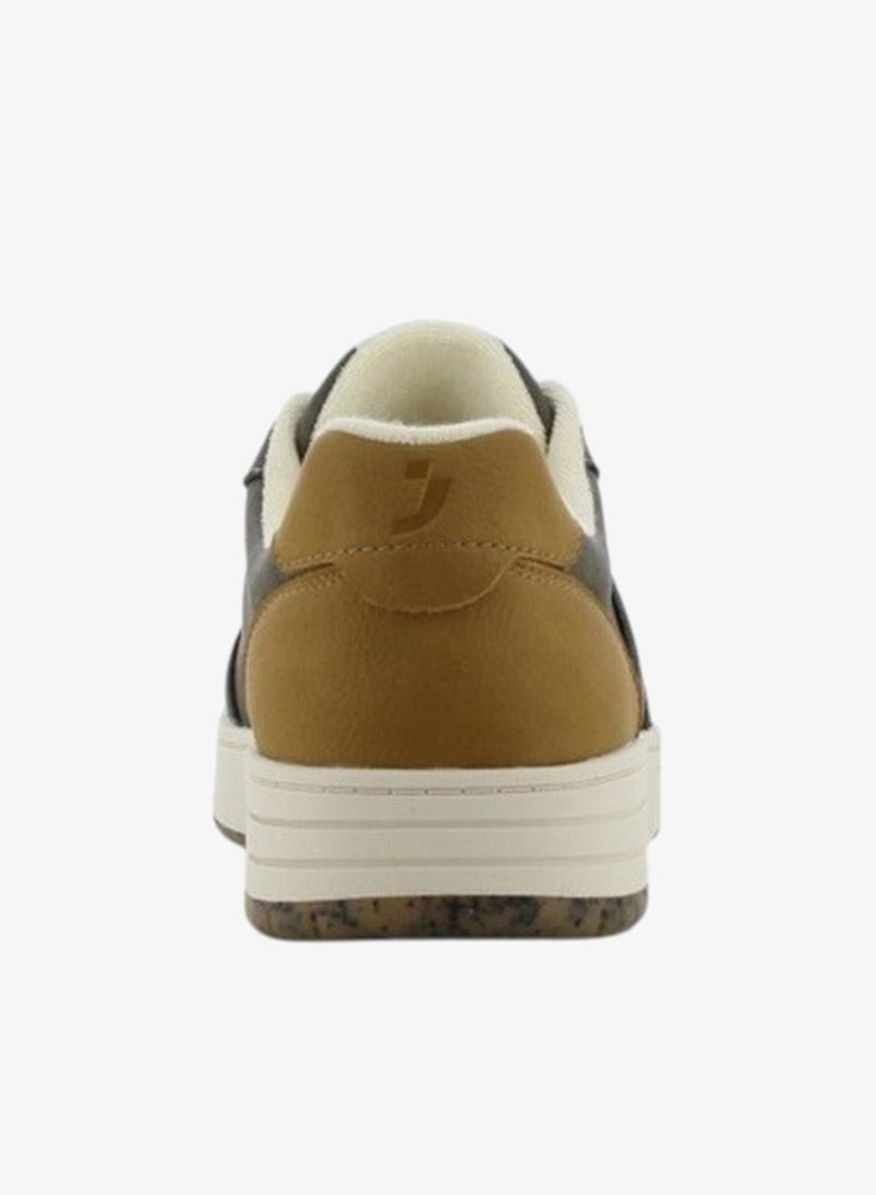 SJ Men's Panelled Sneakers with Lace-Up Closure - 637592-U54 - Image 4