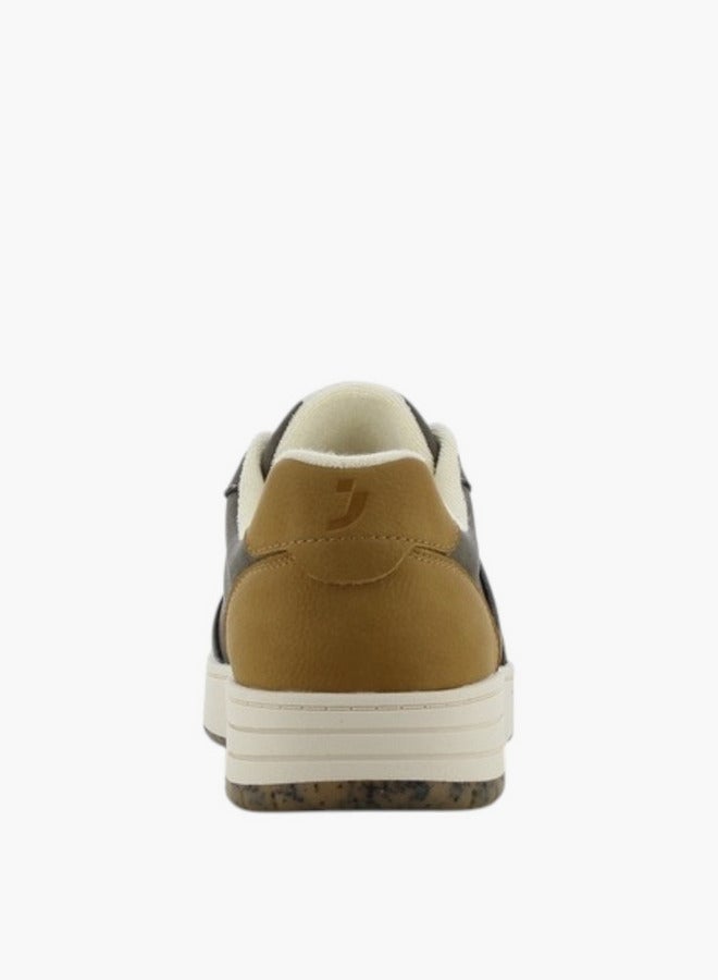 SJ Men'S Panelled Sneakers With Lace-Up Closure - 637592-U54 - Image 4