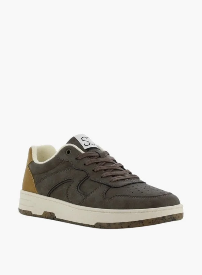 SJ Men'S Panelled Sneakers With Lace-Up Closure - 637592-U54
