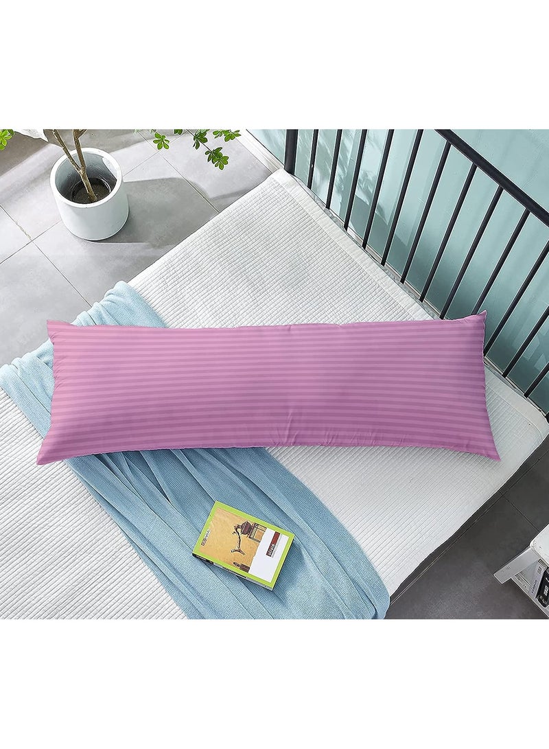 DubaiGallery Cooling Body Pillow for Adults- Satin Stripe Long Pillow for Bed, Full Body Pillow Insert, Fluffy & Firm  - Image 1
