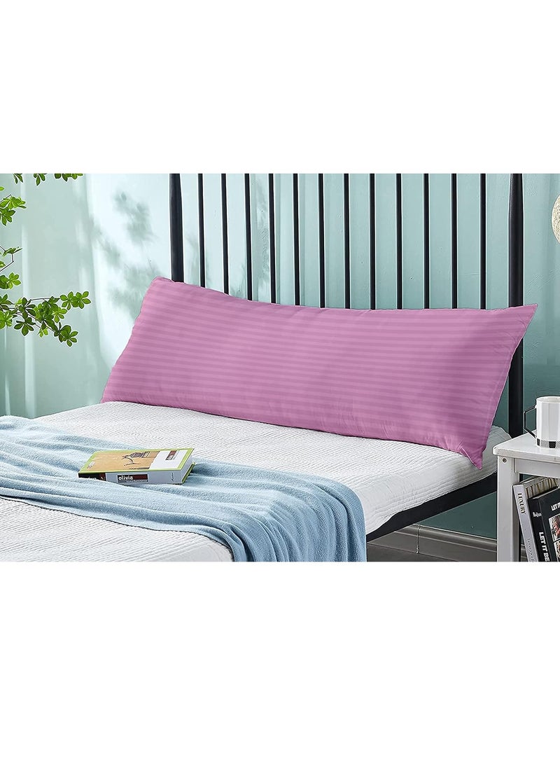 DubaiGallery Cooling Body Pillow for Adults- Satin Stripe Long Pillow for Bed, Full Body Pillow Insert, Fluffy & Firm  - Image 2