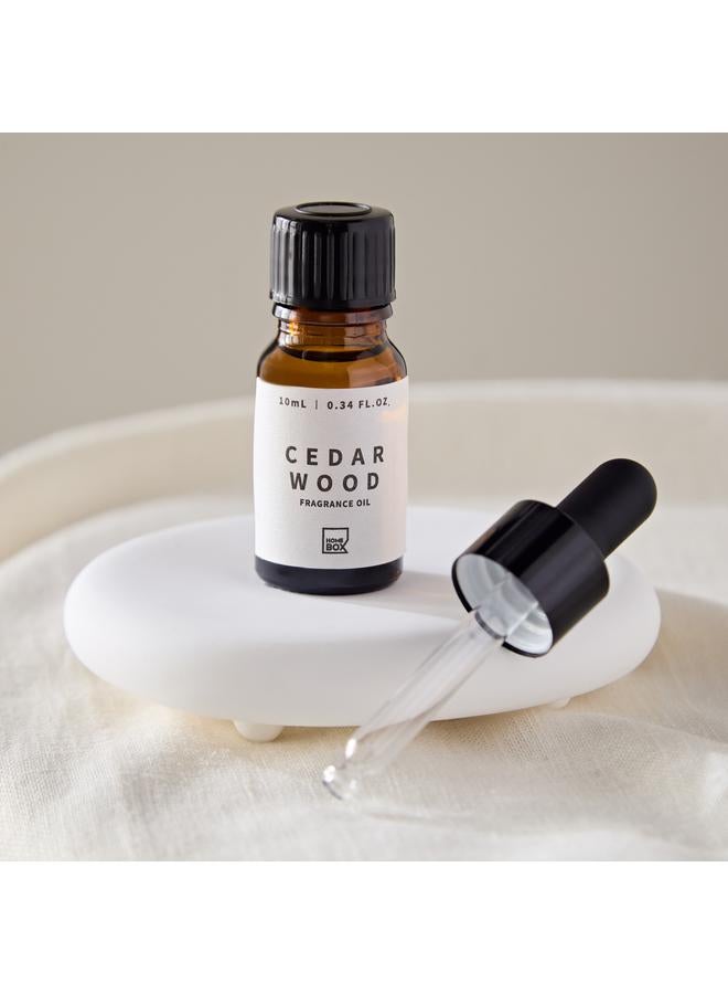 Home Box Eden Cedar Wood Fragrance Oil with Tray in Wooden Box Set - 10 ml - Image 2