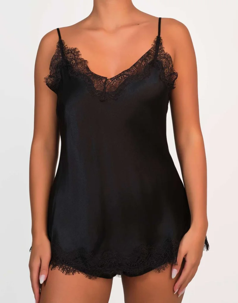 Sainted Sisters Sainted Sisters Silk Lace Trim Cami