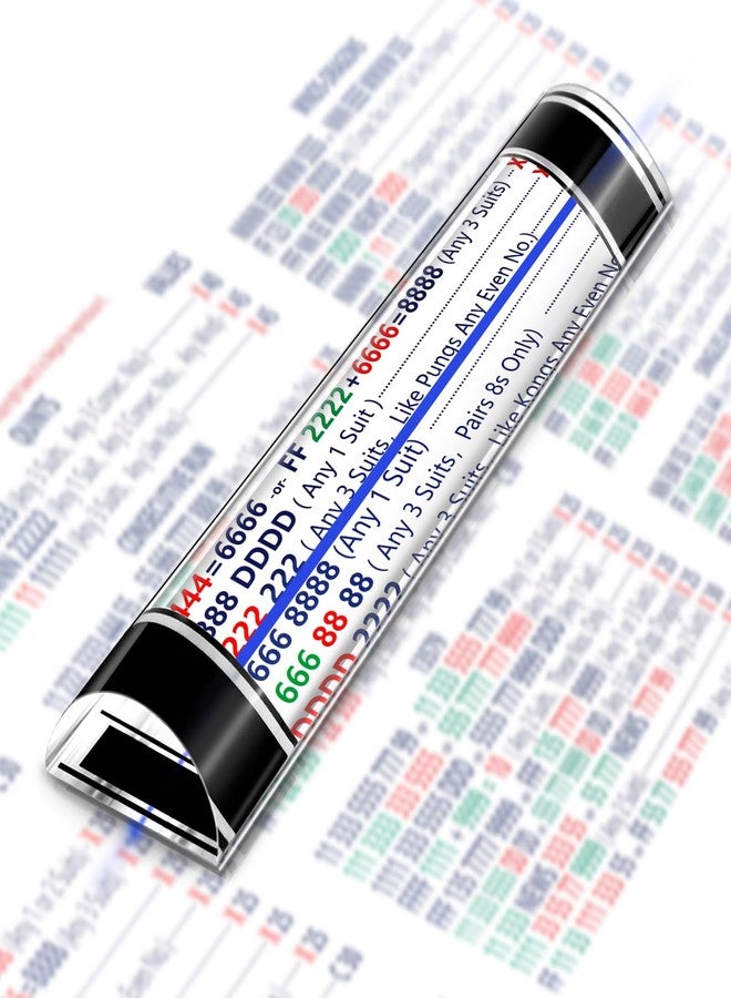 UCandy 2X Magnifying Ruler with Blue Tracker Line, 6" Ruler with Magnifying Bar, Magnifier Mahjong Finder for Reading Bible, Books and Card Games,Mahjong Line Magnifying Finder - Image 5