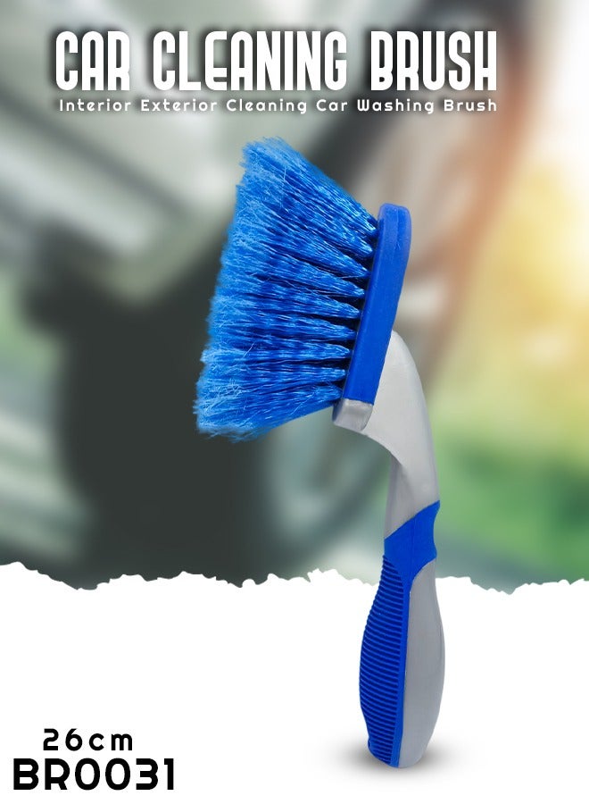 فرشاة تنظيف السيارة فرشاة تنظيف داخلية وخارجية فرشاة غسيل السيارة BR0031 مقاس 26 سم - Image 2
