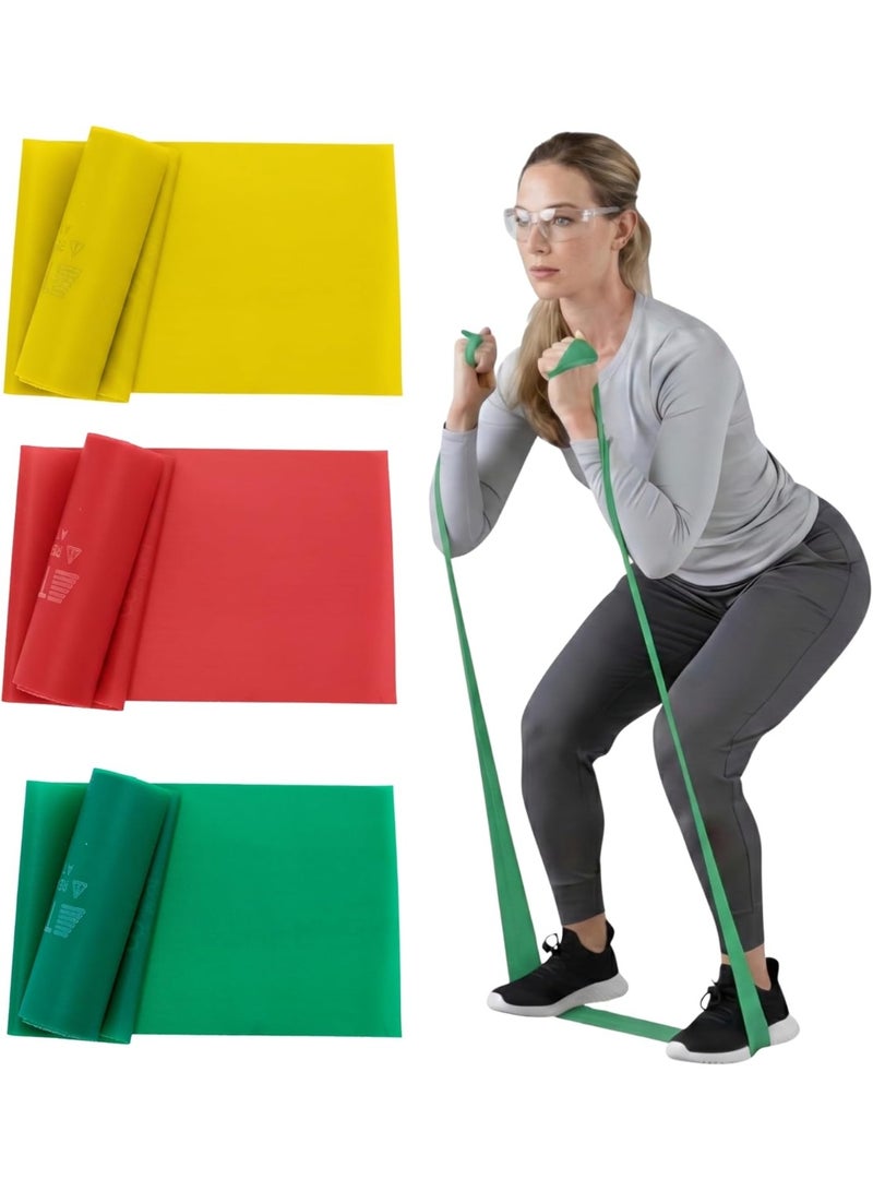 Resistance Band Set, Professional Latex Elastic Bands for Upper & Lower Body & Core Exercise, Physical Therapy, Lower Pilates, At-Home Workouts, and Rehab, 5 Foot, Blue & Black, Advanced - Image 1