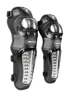 Generic Set of Motocross Warm Knee Pads-Elbow. Curved Adjustable Steady Design for Comfortable Riding, Stainless Steel, Breathable fabric Knee Cap Guard Braces, Racing Guards Protector for Unisex Adult  - Image 2