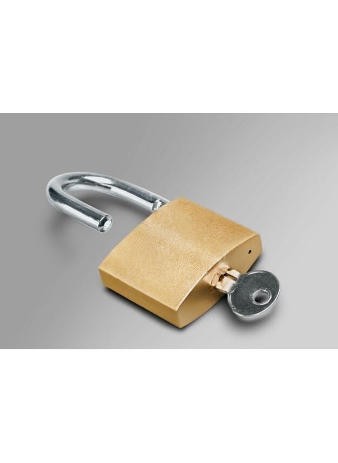 Biella Shackle Padlock With Keys - Outdoor Security Padlock For Shed, Luggage Lock, Backpack, Gym Locker Lock, Suitcase Lockgarage. (25Mm)  - Image 4