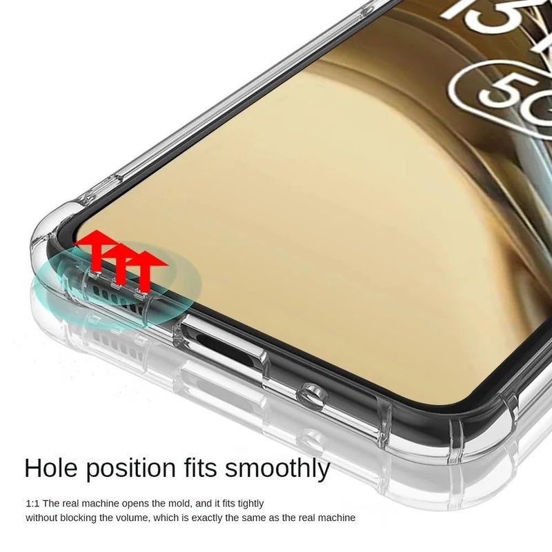 Realcase غطاء خلفي سيليكون لريلمي 13 بلس 5G، مقاوم للخدوش، شفاف كريستالي، واقي للصدمات، غطاء خلفي لريلمي 13 بلس 5G / ريلمي P1 سبيد - Image 4