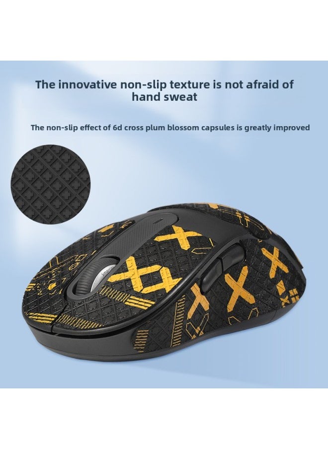Generic - For Logitech M650L M750L Mouse Anti-slip Sticker Sweat-absorbent Printing Sticker M650l Palm Sticker Protective Film Sticker-Color:[all Inclusive] One Black And Gold Printed Mouse Sticker - Image 1
