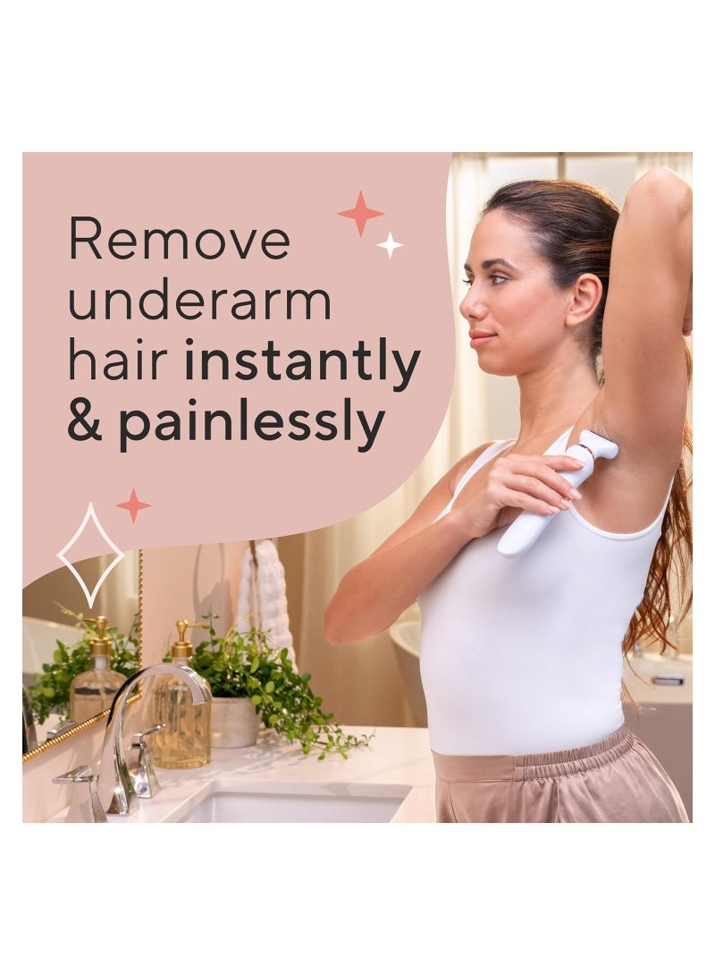 Captaintech Removal Device Epilator Underarm Hair Removal Electric Razor Device Designed to Shave and Contour Womens Sensitive Underarm Area Cordless Groomer Painless for All Skin Types - Image 4