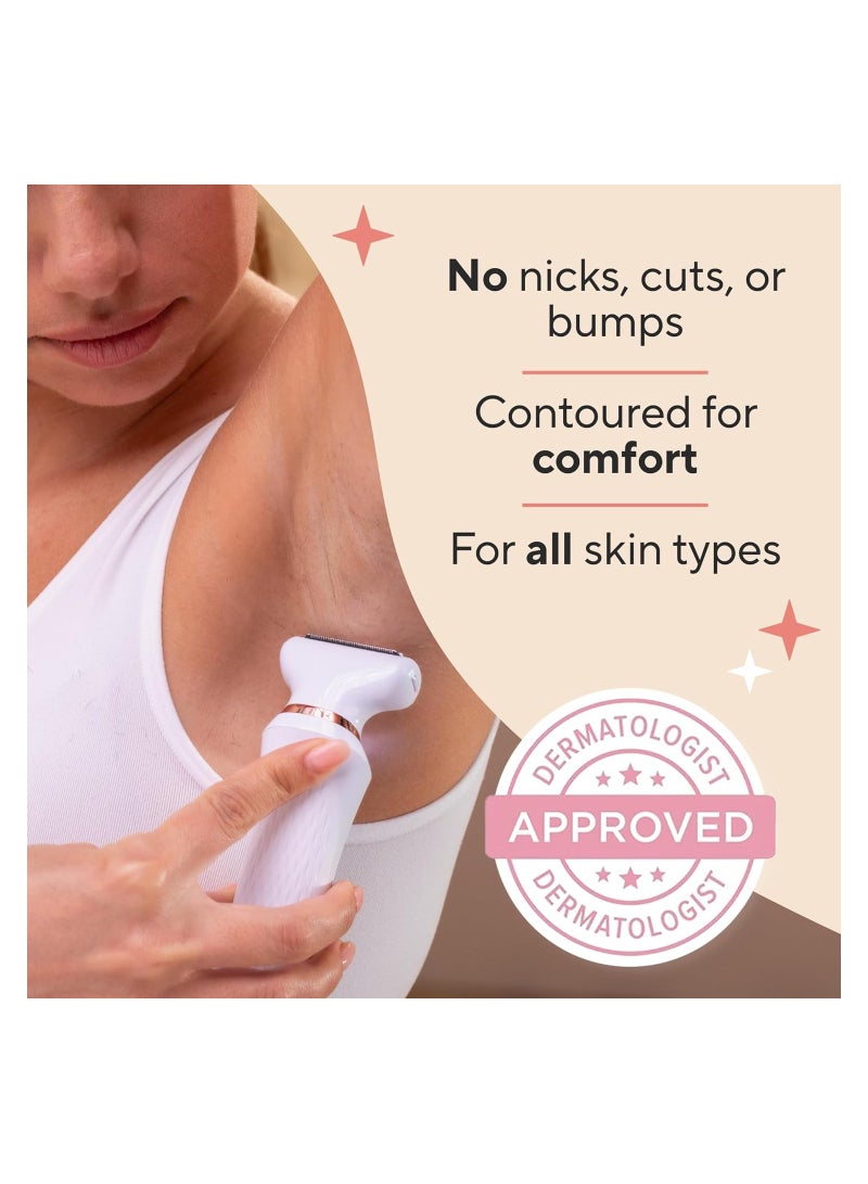 Captaintech Removal Device Epilator Underarm Hair Removal Electric Razor Device Designed to Shave and Contour Womens Sensitive Underarm Area Cordless Groomer Painless for All Skin Types - Image 5