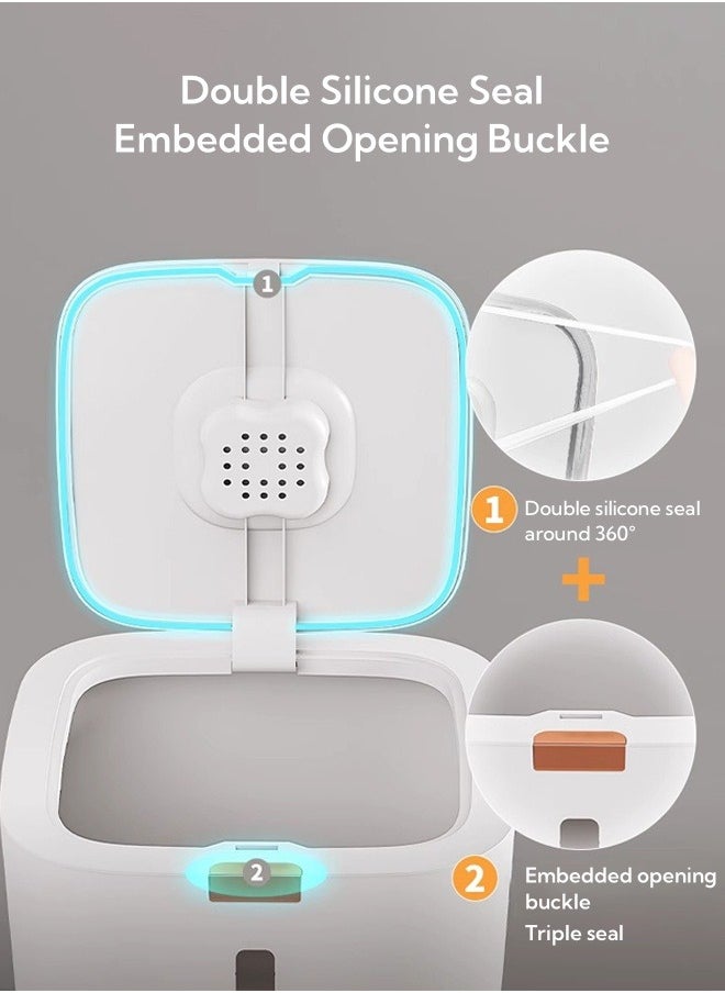 HQ-GAMING Rice Dispenser Sealing Rice 5KG/10KG/15KG Multifunctional Moisture Insect-proof Rice Container Sealed Household Grain Storage Bucket for Kitchen with Free Measuring Cup  - Image 3