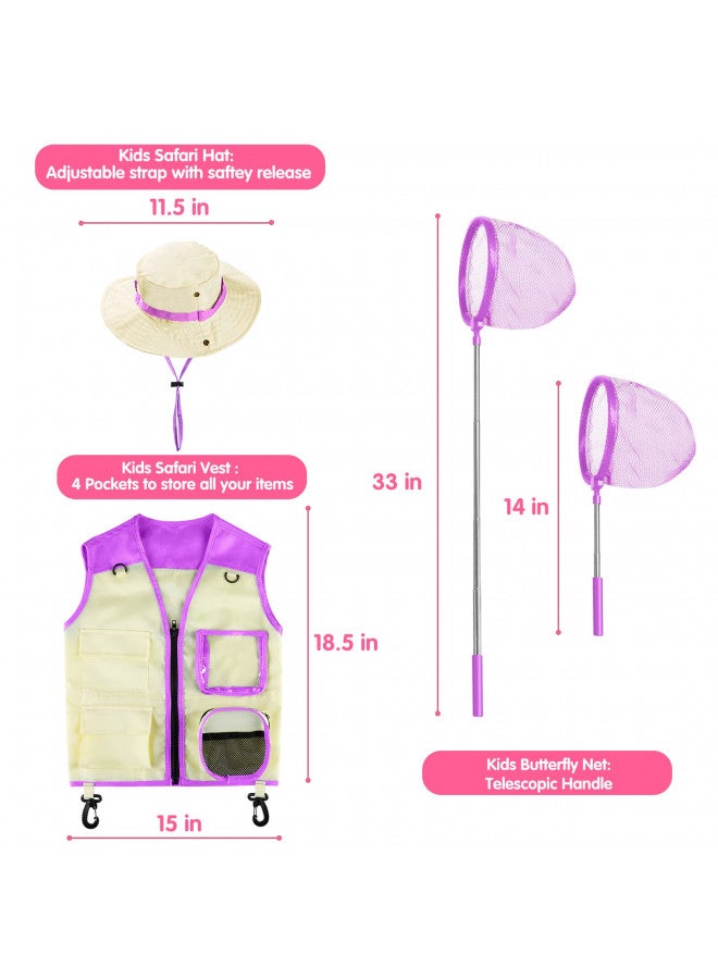 INNOCHEER Explorer Kit & Bug Catcher Kit for Kids Outdoor Exploration for Boys Girls 3-12 Years Old (Purple) - Image 5