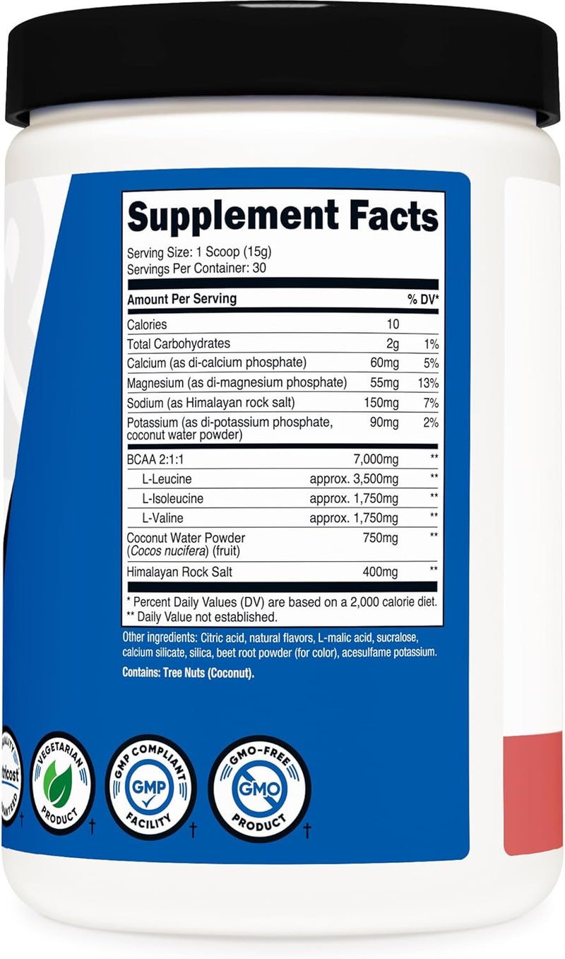 Nutricost BCAA  Hydration Powder Raspberry Lemonade 30 Servings  Branched Chain Amino Acids with Hydration Complex  GlutenFree NonGMO - Image 5