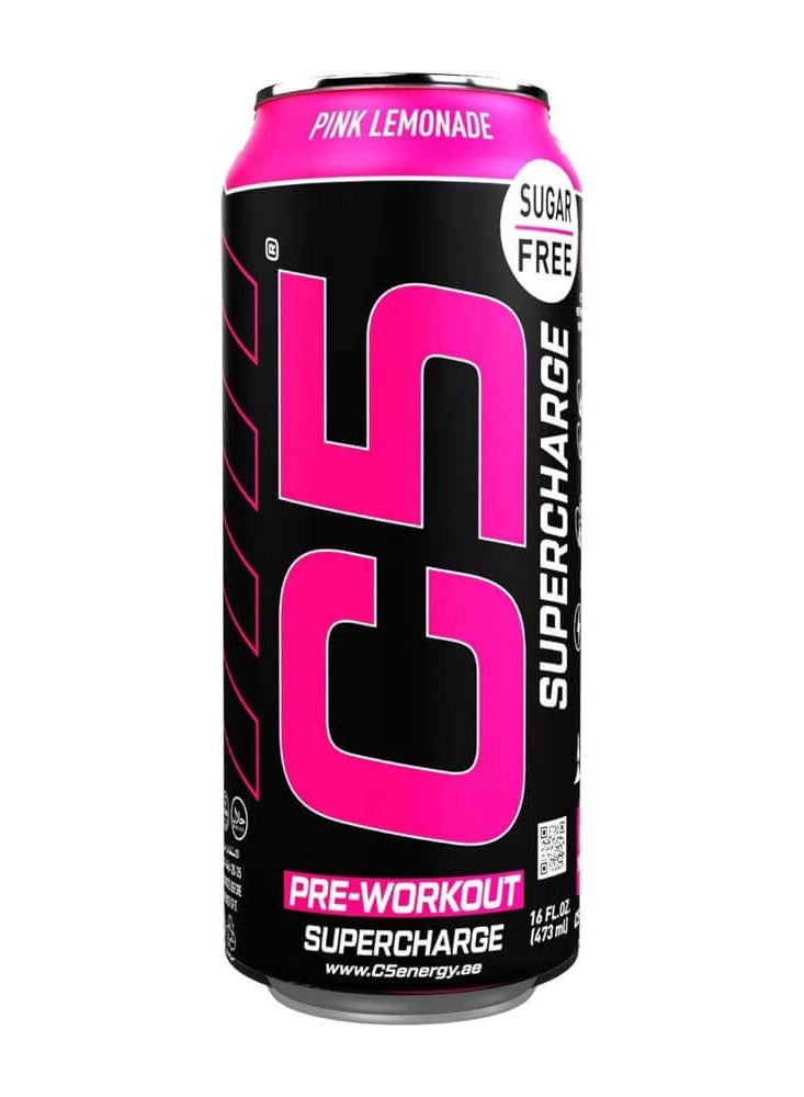 C5 SUPERCHARGE Sugar Free Pink Lemonade 473ml Pack of 12 - Image 2