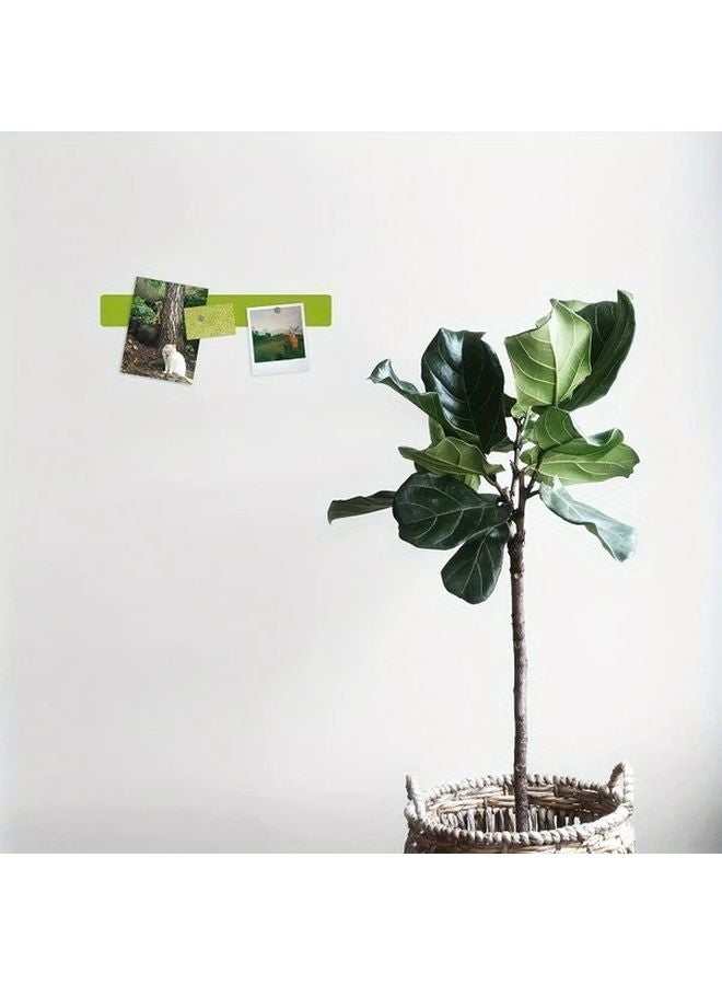 Orange Frameless Magnetic Bulletin Board with 6 Magnets for Office Home School Decor - Image 5