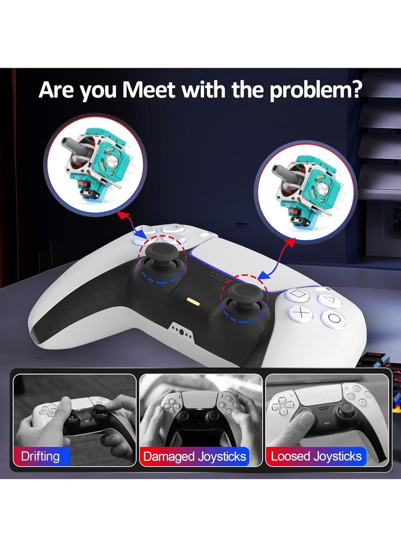 استبدال عصا التحكم PS5 ثلاثية الأبعاد لجهاز Sony Playstation 5 PS5، استبدال عصا التحكم PS5، استبدال عصا التناظرية لوحدة التحكم PS5 Thumbsticks، استبدال الملحقات (4 قطع) - Image 2