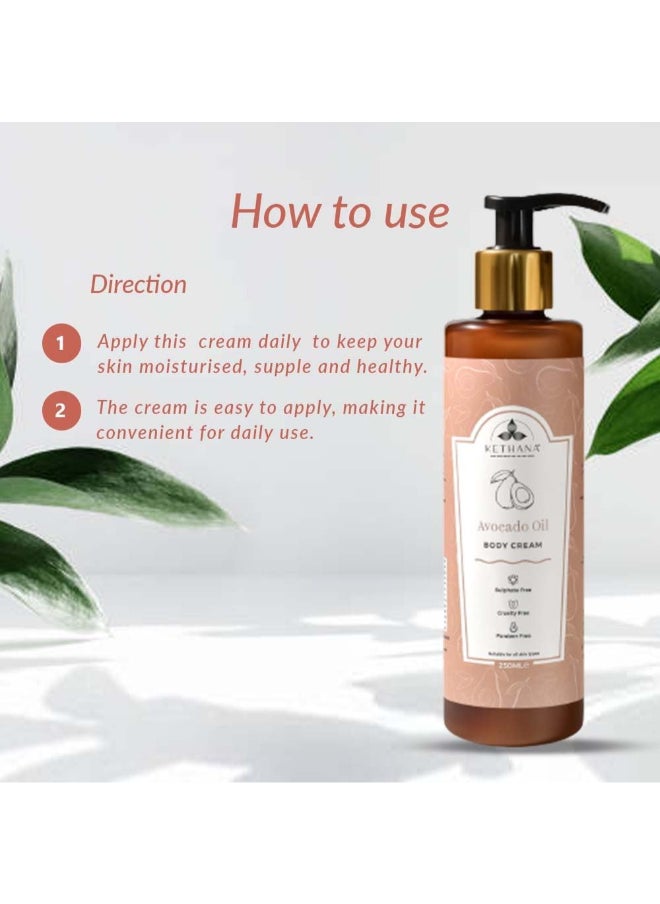 Kethana - Avocado Oil Body Cream 250 ML - Image 1