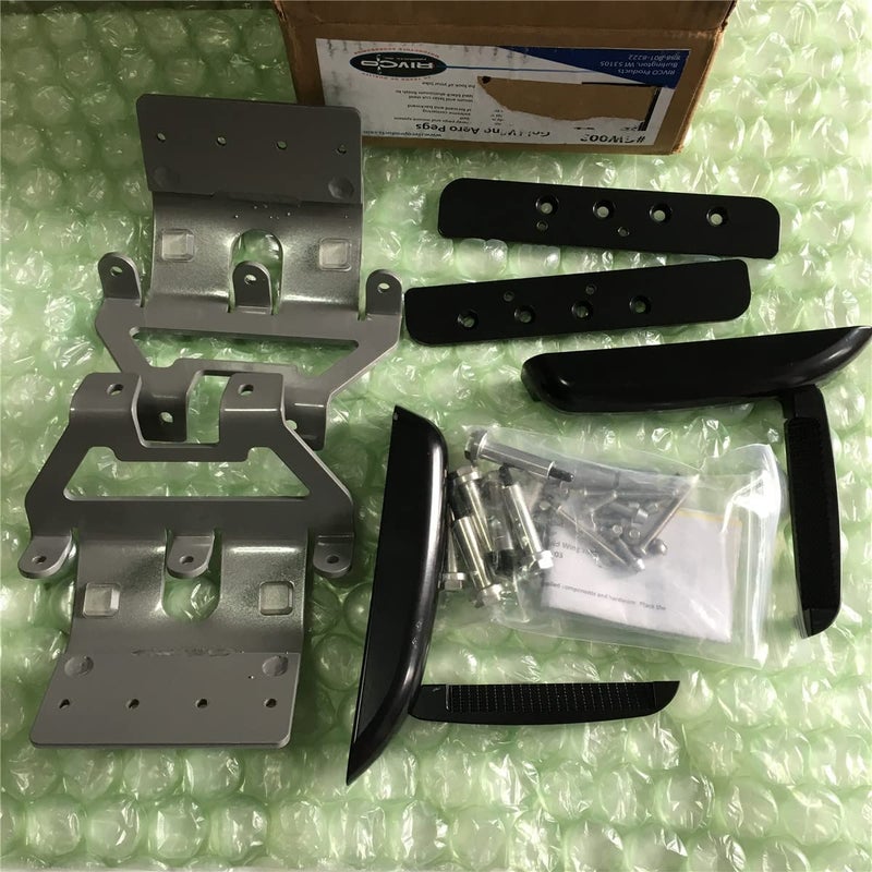 Aero Flip Out Highway Pegs Compatible for Honda Gold Wing 1800 2018 Up Black
