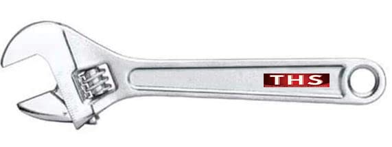 THS 8 200mm Adjustable Wrench Adjustable Spanner Precision Milled Jaws for Max Gripping Power AntiCorrosion DIN Standard Dieforged RustProof Durable - Image 1