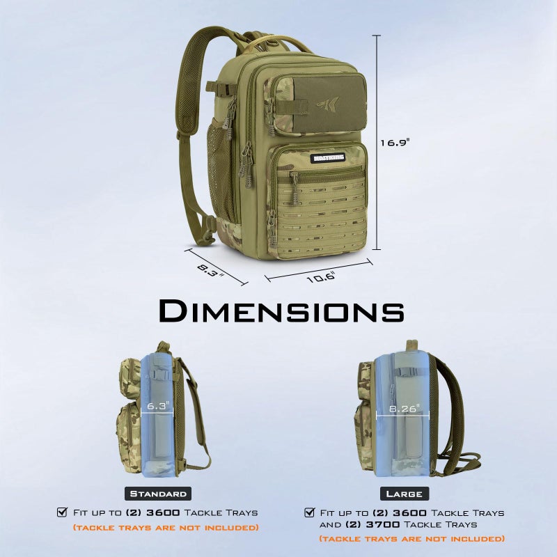 KastKing BlowBak Tactical Sling Tackle Bag-Lightweight Fishing Backpack Storge Fishing Gear and Equipment,Gift for Men - Image 2