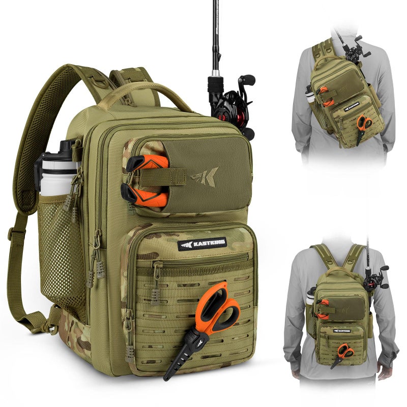 KastKing BlowBak Tactical Sling Tackle Bag-Lightweight Fishing Backpack Storge Fishing Gear and Equipment,Gift for Men - Image 1