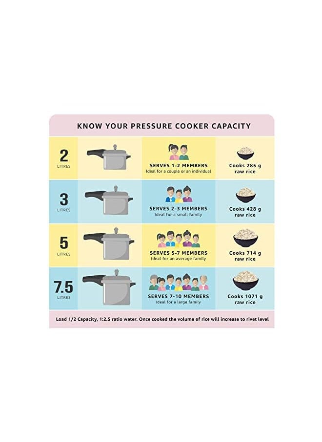 pigeon Stainless Steel Pressure Cooker 3Lts  - Image 4