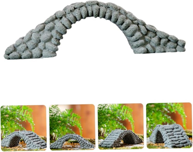 نموذج جسر مصغر من الراتنج لتزيين بونساي الحدائق للفناءات والشرفات والديكور الداخلي - Image 2