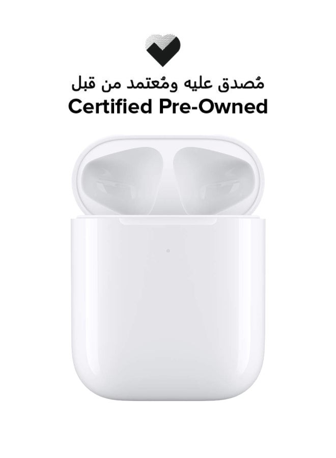 Apple Certified Pre Owned - Wireless Charging Case for AirPods - White - Image 1