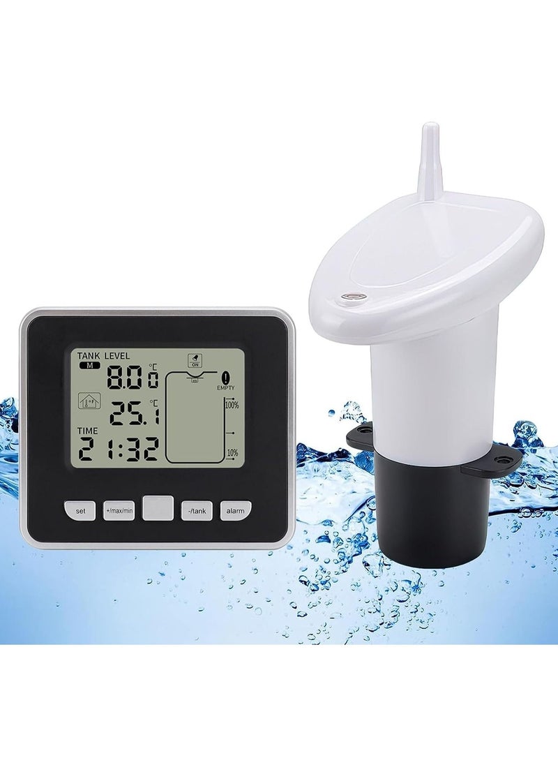 erorex - Ultrasonic Level Gauge Water Level Sensor Transmitter Water Tank Liquid Depth Level Meter With Lcd Digital Display Supports Tank Liquid Level High Low Alarm Tank Liquid Empty Alert - Image 1
