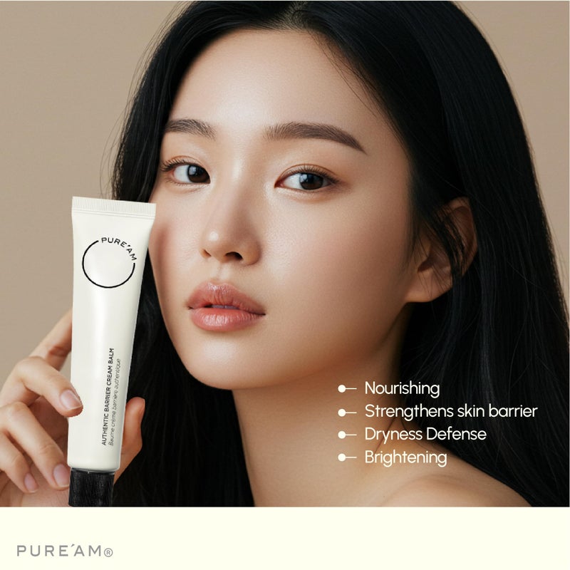 PURE'AM Korean Moisturizer For Dry & Sensitive Skin, Vegan & Hydrating Face Cream For Women, 75ml (2.5 Fl Oz) - Image 2