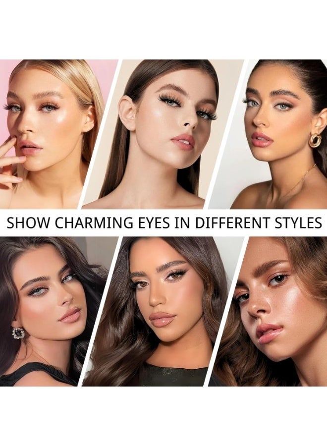 Shein False Eyelashes Set – Curly, Voluminous & Natural-Looking Lashes for Long-Lasting Glamour multiple styles - Image 3