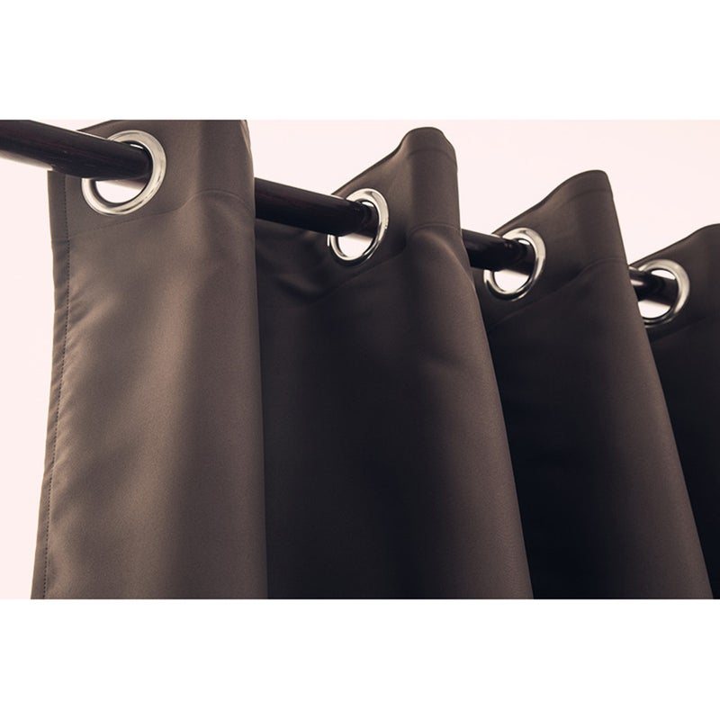 2pcs Color Sun Proof Shade Screen Purdah Short Curtain Valance for Kitchen Balcony Home 74x46cm (Coffee Color) - Image 3