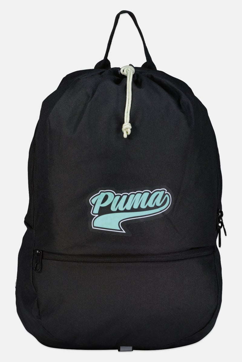 PUMA حقيبة ظهر للرجال بشعار العلامة التجارية، سوداء - Image 1